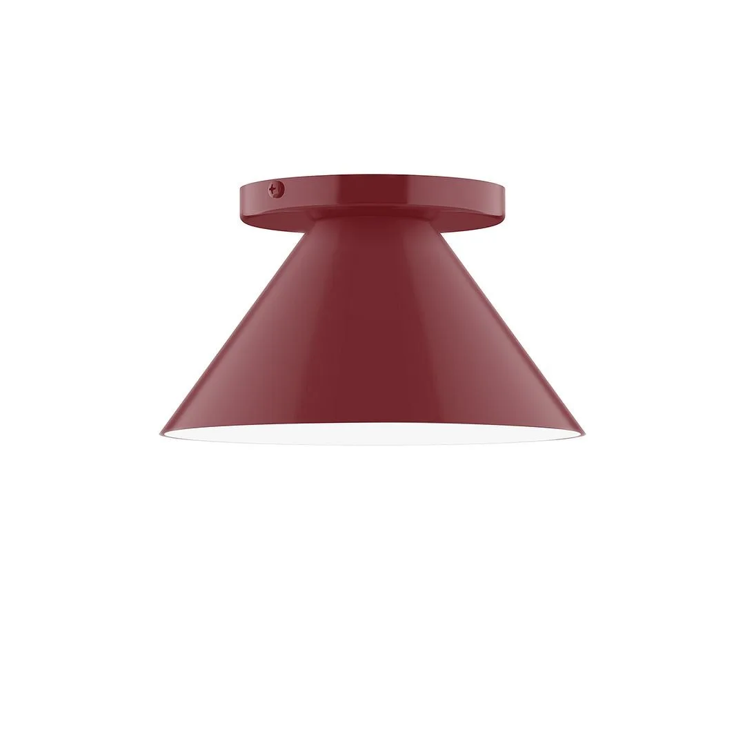 Pinnacle LED Flush Mount in Barn Red