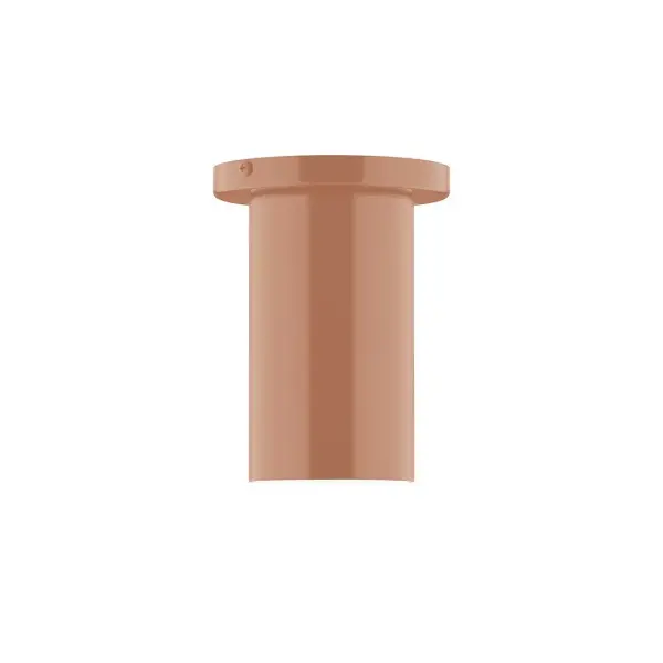 Beam, a contemporary series of basic spun geometric shapes, is simply configured for interior use. Colorful and clean-lined, these axially symmetric shapes will add pizzazz to your space. Collection: Beam Finish: Terracotta Glass: 3.5 inch Beam Width: 3.50" Height: 6.63" Length: 3.50" Weight: 4.00 lb Canopy: 5" diameter Number of Bulbs: 1 Maximum Wattage: 8.00 W Bulb Type: LED Light Source: LED Light Output: 800.00 lm Color Temperature: 3000 K CRI: 90 Dimmable Rated Average Life: 50,000 Voltage: 120.00 V Country of Origin: US Safety Listing: UL/cUL Safety Rating: Dry LED Manufacturer Warranty: 1-year limited warranty on the fixture.