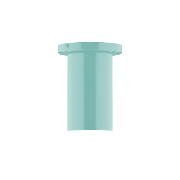 Beam, a contemporary series of basic spun geometric shapes, is simply configured for interior use. Colorful and clean-lined, these axially symmetric shapes will add pizzazz to your space. Collection: Beam Finish: Sea Green Glass: 3.5 inch Beam Width: 3.50" Height: 6.63" Length: 3.50" Weight: 4.00 lb Canopy: 5" diameter Number of Bulbs: 1 Maximum Wattage: 8.00 W Bulb Type: LED Light Source: LED Light Output: 800.00 lm Color Temperature: 3000 K CRI: 90 Dimmable Rated Average Life: 50,000 Voltage: 120.00 V Country of Origin: US Safety Listing: UL/cUL Safety Rating: Dry LED Manufacturer Warranty: 1-year limited warranty on the fixture.