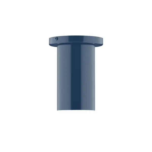 Beam, a contemporary series of basic spun geometric shapes, is simply configured for interior use. Colorful and clean-lined, these axially symmetric shapes will add pizzazz to your space. Collection: Beam Finish: Navy Glass: 3.5 inch Beam Width: 3.50" Height: 6.63" Length: 3.50" Weight: 4.00 lb Canopy: 5" diameter Number of Bulbs: 1 Maximum Wattage: 8.00 W Bulb Type: LED Light Source: LED Light Output: 800.00 lm Color Temperature: 3000 K CRI: 90 Dimmable Rated Average Life: 50,000 Voltage: 120.00 V Country of Origin: US Safety Listing: UL/cUL Safety Rating: Dry LED Manufacturer Warranty: 1-year limited warranty on the fixture.