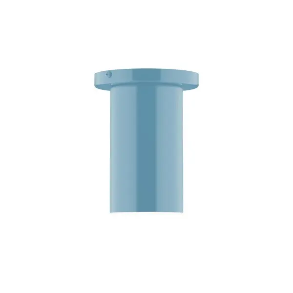 Beam, a contemporary series of basic spun geometric shapes, is simply configured for interior use. Colorful and clean-lined, these axially symmetric shapes will add pizzazz to your space. Collection: Beam Finish: Light Blue Glass: 3.5 inch Beam Width: 3.50" Height: 6.63" Length: 3.50" Weight: 4.00 lb Canopy: 5" diameter Number of Bulbs: 1 Maximum Wattage: 8.00 W Bulb Type: LED Light Source: LED Light Output: 800.00 lm Color Temperature: 3000 K CRI: 90 Dimmable Rated Average Life: 50,000 Voltage: 120.00 V Country of Origin: US Safety Listing: UL/cUL Safety Rating: Dry LED Manufacturer Warranty: 1-year limited warranty on the fixture.