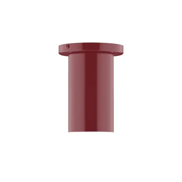 Beam, a contemporary series of basic spun geometric shapes, is simply configured for interior use. Colorful and clean-lined, these axially symmetric shapes will add pizzazz to your space. Collection: Beam Finish: Barn Red Glass: 3.5 inch Beam Width: 3.50" Height: 6.63" Length: 3.50" Weight: 4.00 lb Canopy: 5" diameter Number of Bulbs: 1 Maximum Wattage: 8.00 W Bulb Type: LED Light Source: LED Light Output: 800.00 lm Color Temperature: 3000 K CRI: 90 Dimmable Rated Average Life: 50,000 Voltage: 120.00 V Country of Origin: US Safety Listing: UL/cUL Safety Rating: Dry LED Manufacturer Warranty: 1-year limited warranty on the fixture.