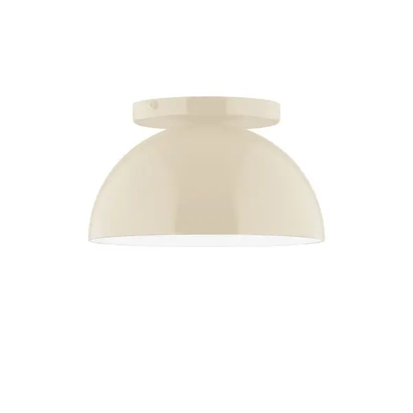 Arcade, a contemporary series of basic spun geometric shapes, is simply configured for interior use. Colorful and clean-lined, these axially symmetric shapes will add pizzazz to your space. Collection: Arcade Finish: Cream Glass: 8 inch Arcade Width: 8.00" Height: 4.63" Length: 8.00" Weight: 4.00 lb Canopy: 5" diameter Number of Bulbs: 1 Maximum Wattage: 8.00 W Bulb Type: LED Light Source: LED Light Output: 800.00 lm Color Temperature: 3000 K CRI: 90 Dimmable Rated Average Life: 50,000 Voltage: 120.00 V Country of Origin: US Safety Listing: UL/cUL Safety Rating: Dry LED Manufacturer Warranty: 1-year limited warranty on the fixture.