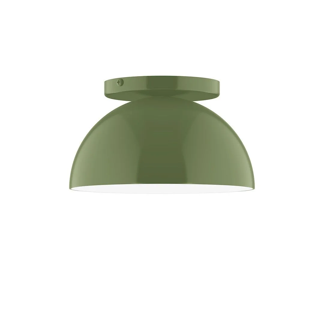 Arcade LED Flush Mount in Fern Green