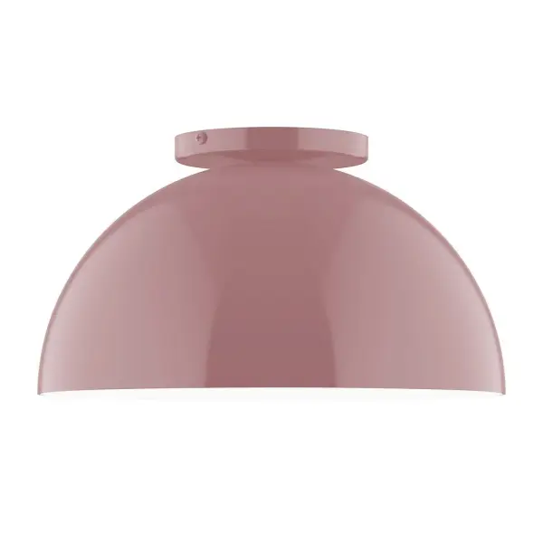 Arcade, a contemporary series of basic spun geometric shapes, is simply configured for interior use. Colorful and clean-lined, these axially symmetric shapes will add pizzazz to your space. Collection: Arcade Finish: Mauve Glass: 12 inch Arcade Width: 12.00" Height: 6.63" Length: 12.00" Weight: 5.00 lb Canopy: 5" diameter Number of Bulbs: 1 Maximum Wattage: 10.00 W Bulb Type: E26 Light Source: LED Light Output: 800.00 lm Color Temperature: 3000 K CRI: 90 Dimmable Rated Average Life: 50,000 Voltage: 120.00 V Country of Origin: US Safety Listing: UL/cUL Safety Rating: Dry LED Manufacturer Warranty: 1-year limited warranty on the fixture.