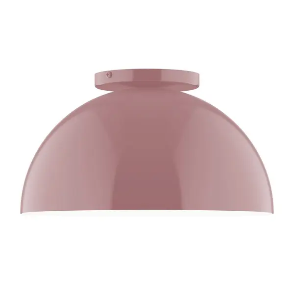 Arcade, a contemporary series of basic spun geometric shapes, is simply configured for interior use. Colorful and clean-lined, these axially symmetric shapes will add pizzazz to your space. Collection: Arcade Finish: Mauve Glass: 12 inch Arcade Notes: Option (1) A19 LED and 2-Integrated 8W, 10W Width: 12.00" Height: 6.63" Length: 12.00" Weight: 5.00 lb Canopy: 5" diameter Number of Bulbs: 1 Maximum Wattage: 60.00 W Bulb Type: G25 Bulb Base: E26 Medium Light Source: Incandescent or LED equivalent Dimmable Voltage: 120.00 V Material: Aluminum Country of Origin: US Safety Listing: UL/cUL Safety Rating: Dry LED Manufacturer Warranty: 1-year limited warranty on the fixture.