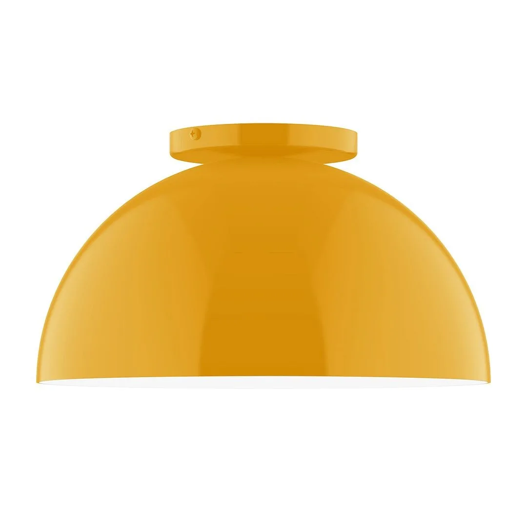 Arcade LED Flush Mount in Bright Yellow