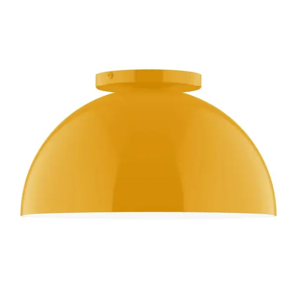 Arcade, a contemporary series of basic spun geometric shapes, is simply configured for interior use. Colorful and clean-lined, these axially symmetric shapes will add pizzazz to your space. Collection: Arcade Finish: Bright Yellow Glass: 12 inch Arcade Width: 12.00" Height: 6.63" Length: 12.00" Weight: 5.00 lb Canopy: 5" diameter Number of Bulbs: 1 Maximum Wattage: 10.00 W Bulb Type: E26 Light Source: LED Light Output: 800.00 lm Color Temperature: 3000 K CRI: 90 Dimmable Rated Average Life: 50,000 Voltage: 120.00 V Country of Origin: US Safety Listing: UL/cUL Safety Rating: Dry LED Manufacturer Warranty: 1-year limited warranty on the fixture.