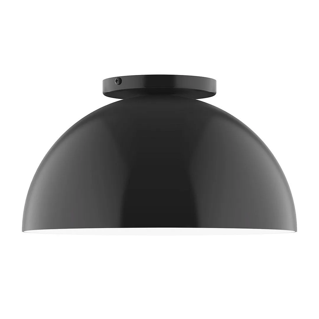 Arcade LED Flush Mount in Black