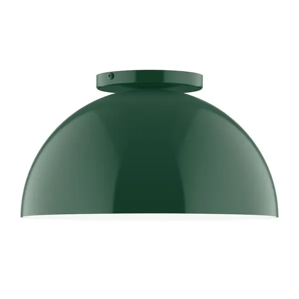Arcade, a contemporary series of basic spun geometric shapes, is simply configured for interior use. Colorful and clean-lined, these axially symmetric shapes will add pizzazz to your space. Collection: Arcade Finish: Forest Green Glass: 12 inch Arcade Width: 12.00" Height: 6.63" Length: 12.00" Weight: 5.00 lb Canopy: 5" diameter Number of Bulbs: 1 Maximum Wattage: 10.00 W Bulb Type: E26 Light Source: LED Light Output: 800.00 lm Color Temperature: 3000 K CRI: 90 Dimmable Rated Average Life: 50,000 Voltage: 120.00 V Country of Origin: US Safety Listing: UL/cUL Safety Rating: Dry LED Manufacturer Warranty: 1-year limited warranty on the fixture.