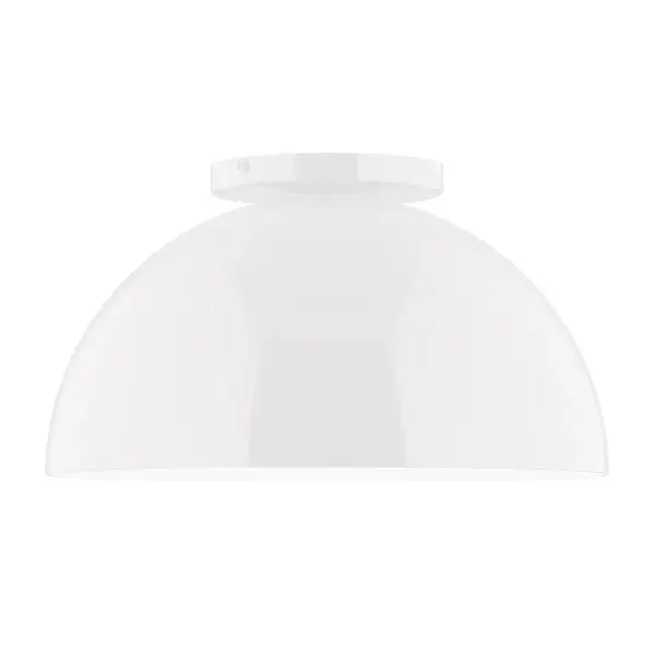 Arcade, a contemporary series of basic spun geometric shapes, is simply configured for interior use. Colorful and clean-lined, these axially symmetric shapes will add pizzazz to your space. Collection: Arcade Finish: White Glass: 12 inch Arcade Notes: Option (1) A19 LED and 2-Integrated 8W, 10W Width: 12.00" Height: 6.63" Length: 12.00" Weight: 5.00 lb Canopy: 5" diameter Number of Bulbs: 1 Maximum Wattage: 60.00 W Bulb Type: G25 Bulb Base: E26 Medium Light Source: Incandescent or LED equivalent Dimmable Voltage: 120.00 V Material: Aluminum Country of Origin: US Safety Listing: UL/cUL Safety Rating: Dry LED Manufacturer Warranty: 1-year limited warranty on the fixture.