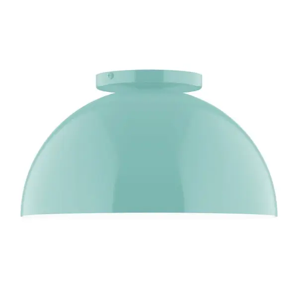 Arcade, a contemporary series of basic spun geometric shapes, is simply configured for interior use. Colorful and clean-lined, these axially symmetric shapes will add pizzazz to your space. Collection: Arcade Finish: Sea Green Glass: 12 inch Arcade Width: 12.00" Height: 6.63" Length: 12.00" Weight: 5.00 lb Canopy: 5" diameter Number of Bulbs: 1 Maximum Wattage: 10.00 W Bulb Type: E26 Light Source: LED Light Output: 800.00 lm Color Temperature: 3000 K CRI: 90 Dimmable Rated Average Life: 50,000 Voltage: 120.00 V Country of Origin: US Safety Listing: UL/cUL Safety Rating: Dry LED Manufacturer Warranty: 1-year limited warranty on the fixture.