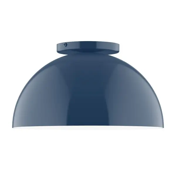 Arcade, a contemporary series of basic spun geometric shapes, is simply configured for interior use. Colorful and clean-lined, these axially symmetric shapes will add pizzazz to your space. Collection: Arcade Finish: Navy Glass: 12 inch Arcade Width: 12.00" Height: 6.63" Length: 12.00" Weight: 5.00 lb Canopy: 5" diameter Number of Bulbs: 1 Maximum Wattage: 10.00 W Bulb Type: E26 Light Source: LED Light Output: 800.00 lm Color Temperature: 3000 K CRI: 90 Dimmable Rated Average Life: 50,000 Voltage: 120.00 V Country of Origin: US Safety Listing: UL/cUL Safety Rating: Dry LED Manufacturer Warranty: 1-year limited warranty on the fixture.