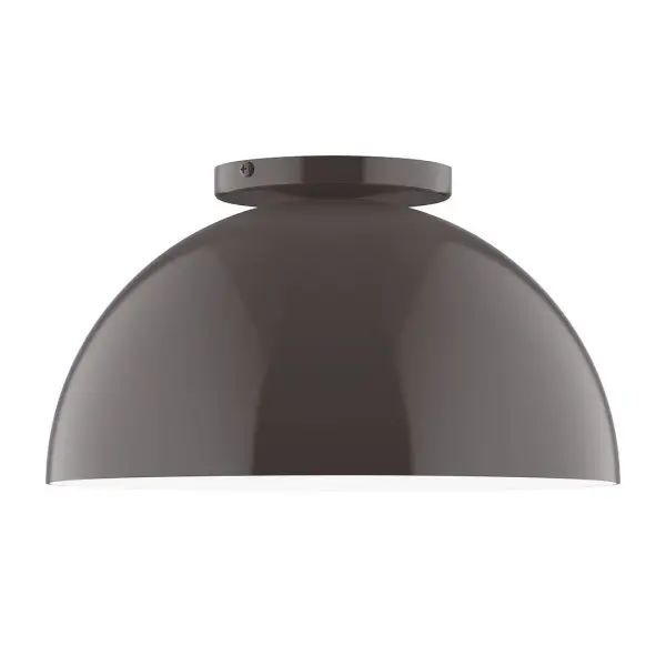 Arcade, a contemporary series of basic spun geometric shapes, is simply configured for interior use. Colorful and clean-lined, these axially symmetric shapes will add pizzazz to your space. Collection: Arcade Finish: Architectural Bronze Glass: 12 inch Arcade Width: 12.00" Height: 6.63" Length: 12.00" Weight: 5.00 lb Canopy: 5" diameter Number of Bulbs: 1 Maximum Wattage: 10.00 W Bulb Type: E26 Light Source: LED Light Output: 800.00 lm Color Temperature: 3000 K CRI: 90 Dimmable Rated Average Life: 50,000 Voltage: 120.00 V Country of Origin: US Safety Listing: UL/cUL Safety Rating: Dry LED Manufacturer Warranty: 1-year limited warranty on the fixture.