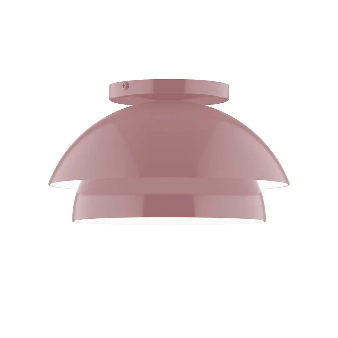 Nest LED Flush Mount in Mauve