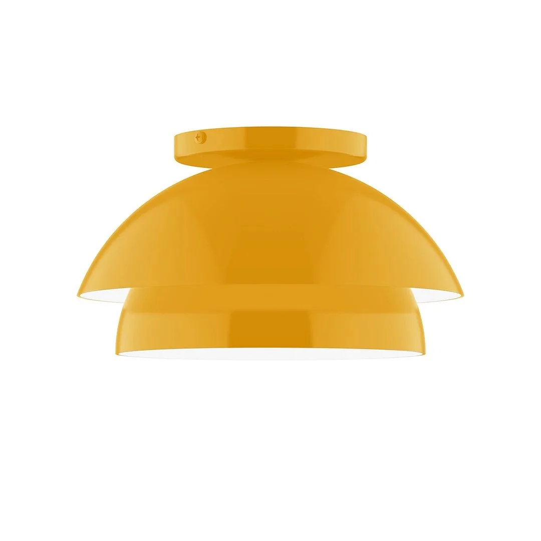 Nest LED Flush Mount in Bright Yellow