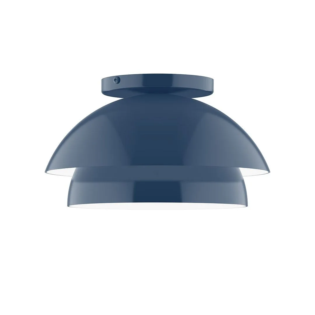 Nest LED Flush Mount in Navy