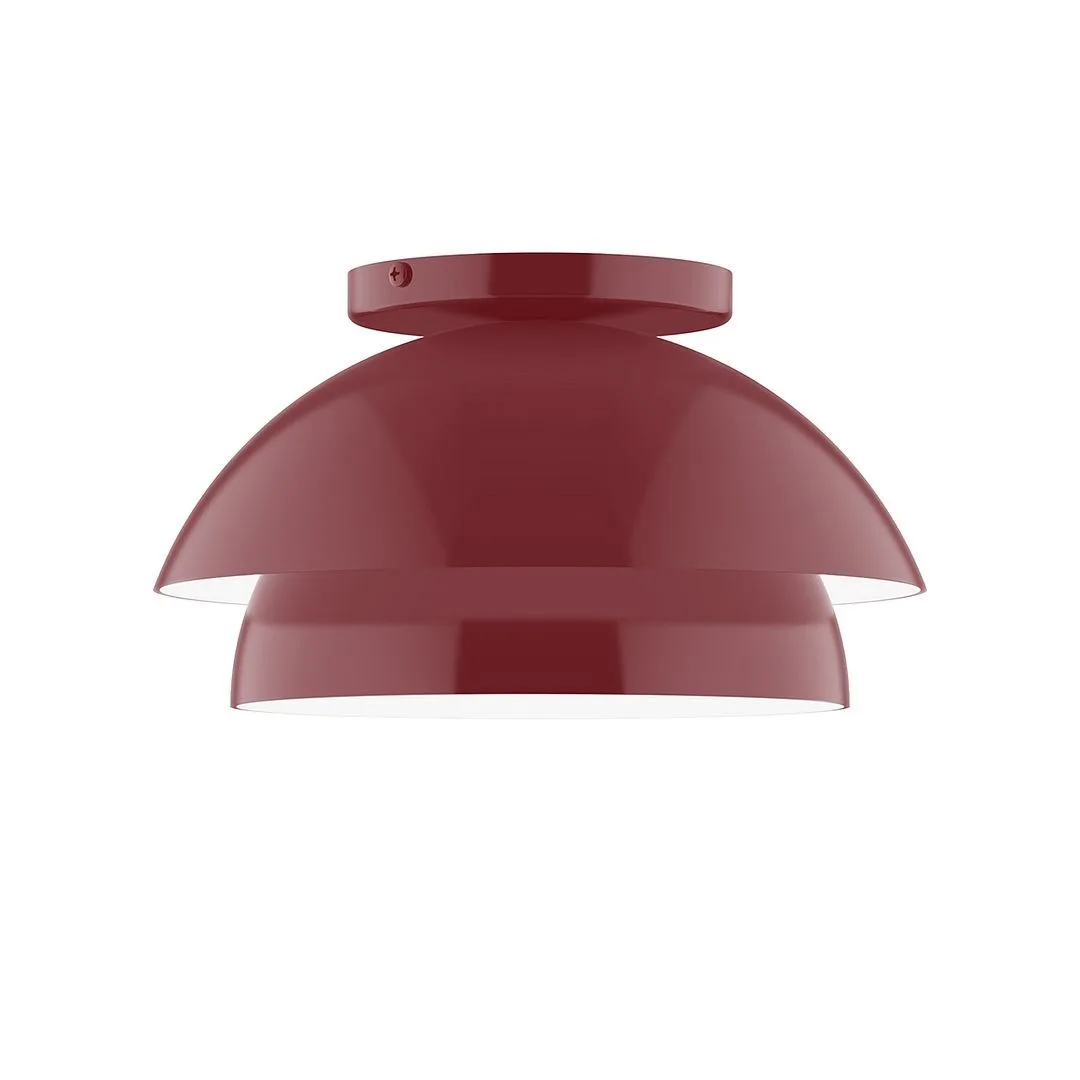 Nest LED Flush Mount in Barn Red