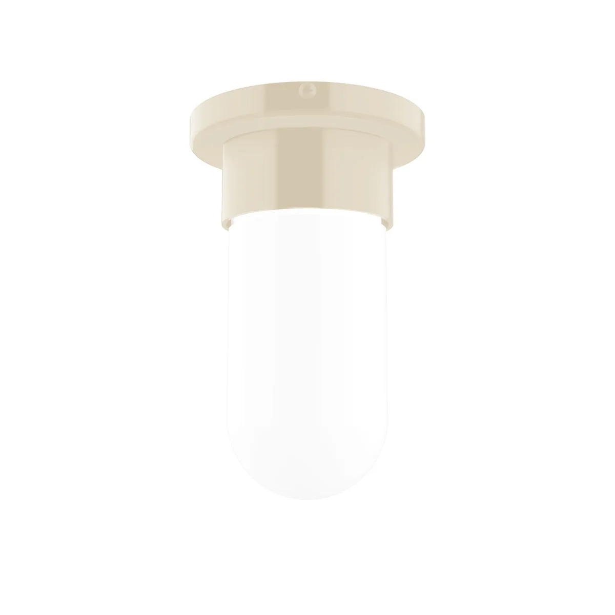 Gambler One Light Flush Mount in Cream