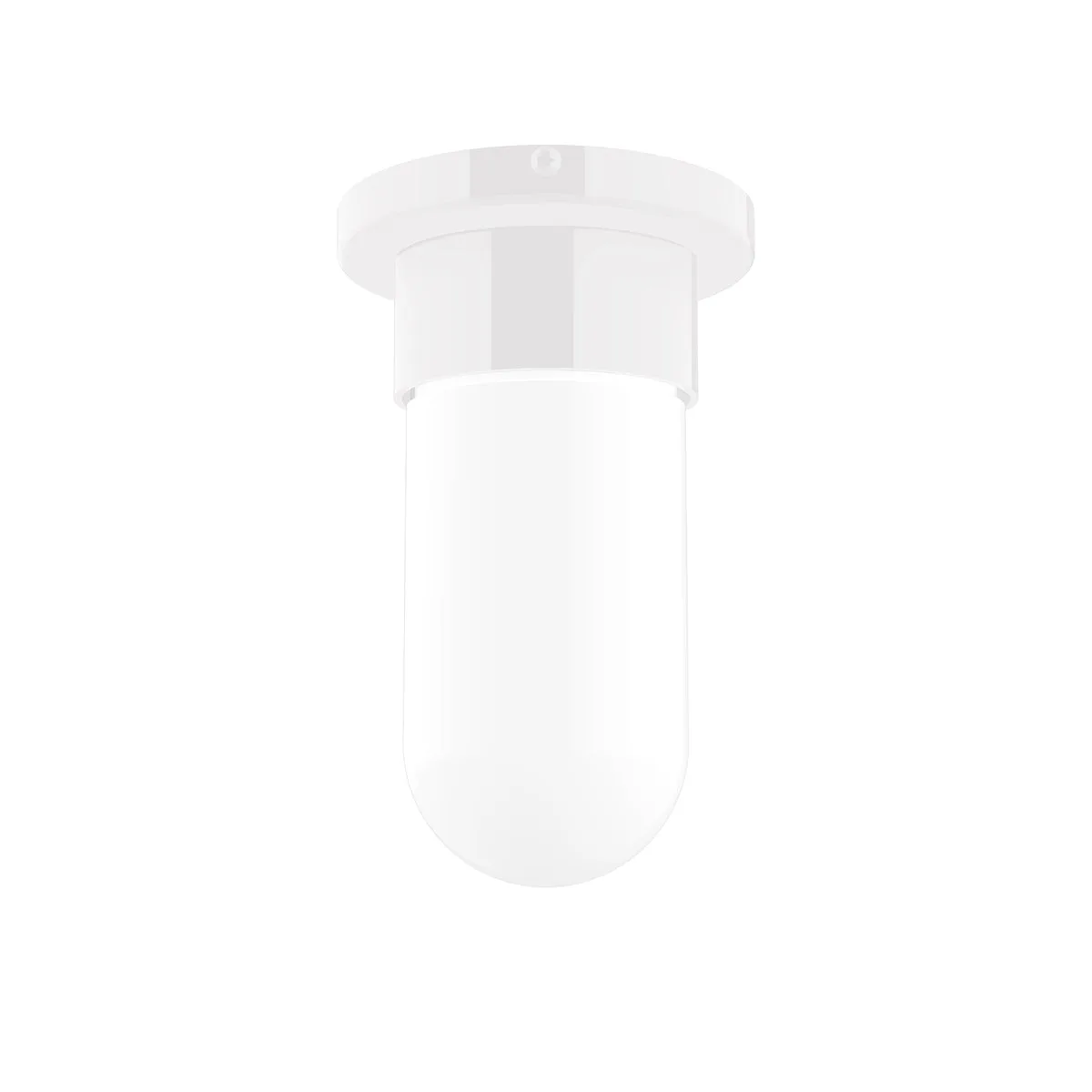Gambler Flush Mount in White