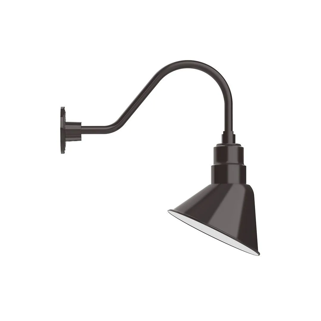 Angle LED Gooseneck Wall Light in Architectural Bronze