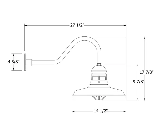 The Gooseneck Wall Light by Montclair Light Works - Image 2