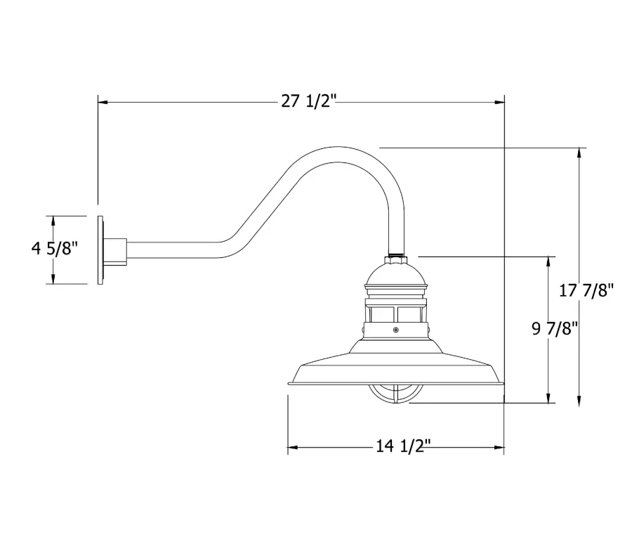 The Gooseneck Wall Light by Montclair Light Works - Image 2