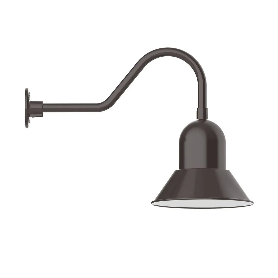 Prima LED Gooseneck Wall Light in Architectural Bronze