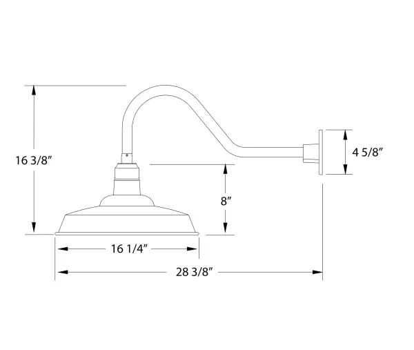 The Gooseneck Wall Light by Montclair Light Works - Image 2