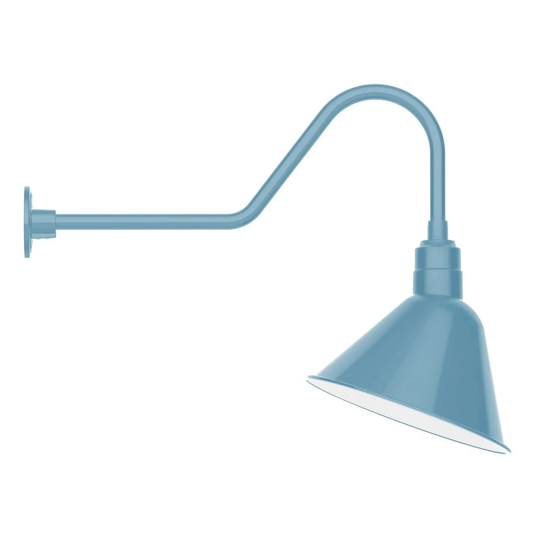 Angle LED Gooseneck Wall Light in Light Blue