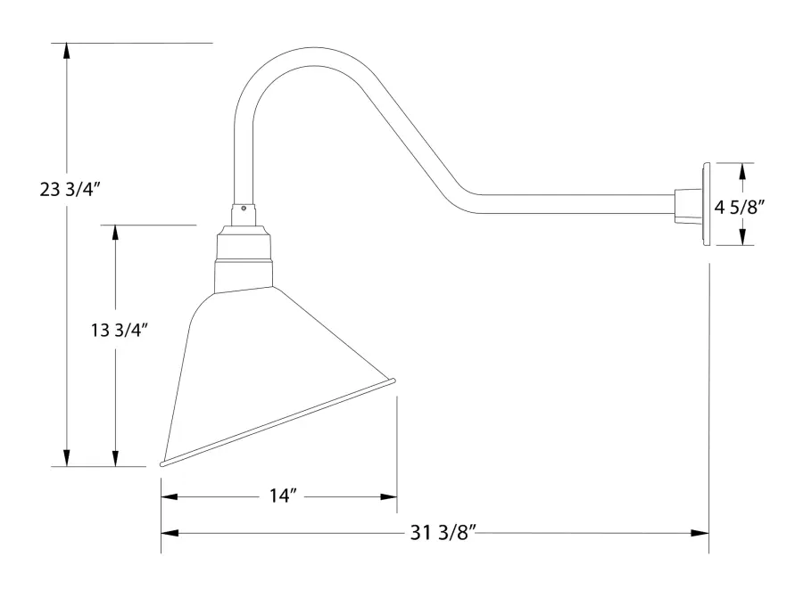 The Gooseneck Wall Light by Montclair Light Works - Image 2
