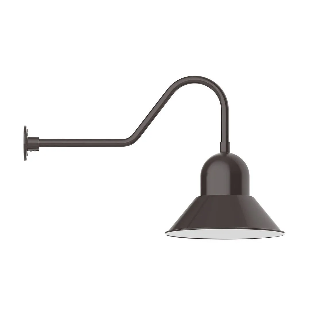 Prima LED Gooseneck Wall Light in Architectural Bronze