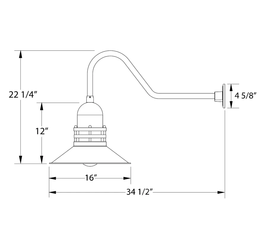 The Gooseneck Wall Light by Montclair Light Works - Image 2