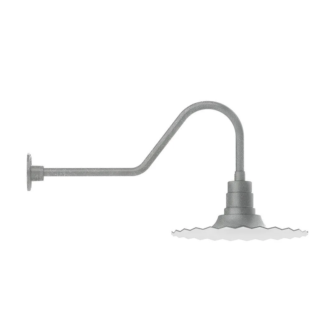 Radial One Light Wall Mount in Painted Galvanized