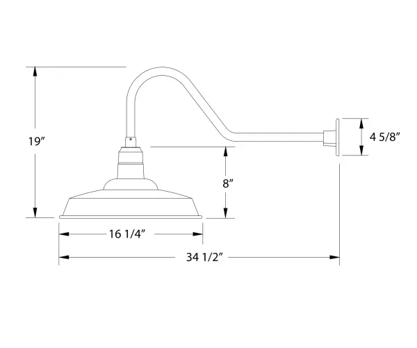 The Gooseneck Wall Light by Montclair Light Works - Image 2