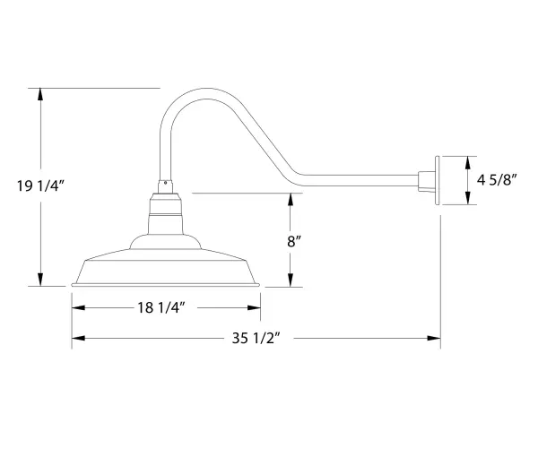 The Gooseneck Wall Light by Montclair Light Works - Image 2
