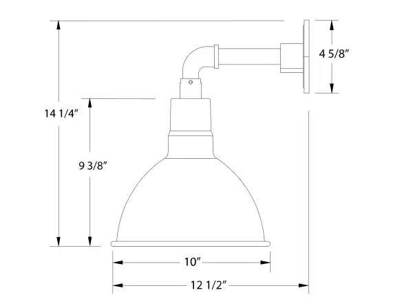 The Straight Arm Wall Light by Montclair Light Works - Image 2