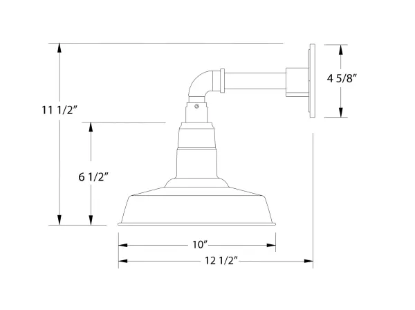 The Straight Arm Wall Light by Montclair Light Works - Image 2