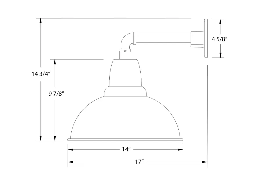 The Straight Arm Wall Light by Montclair Light Works - Image 2