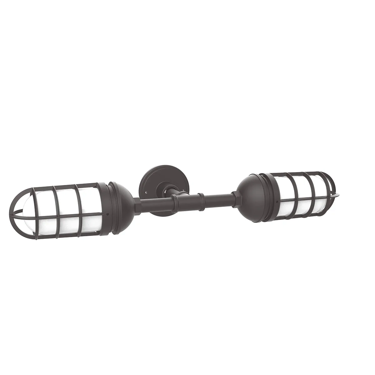 Vaportite 2-Light Straight Arm Wall Light in Bronze Matte