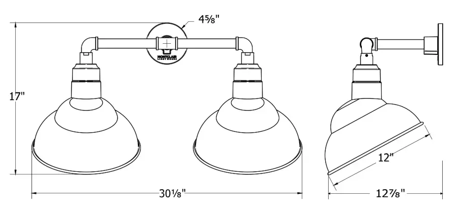The Straight Arm Wall Light by Montclair Light Works - Image 2