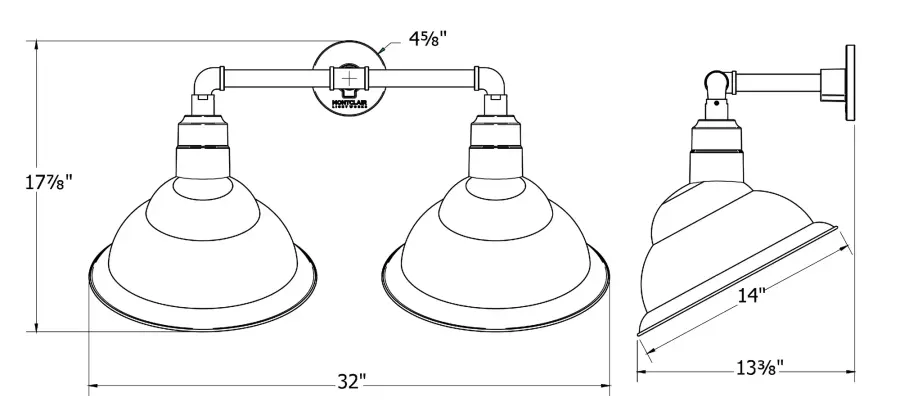 The Straight Arm Wall Light by Montclair Light Works - Image 2