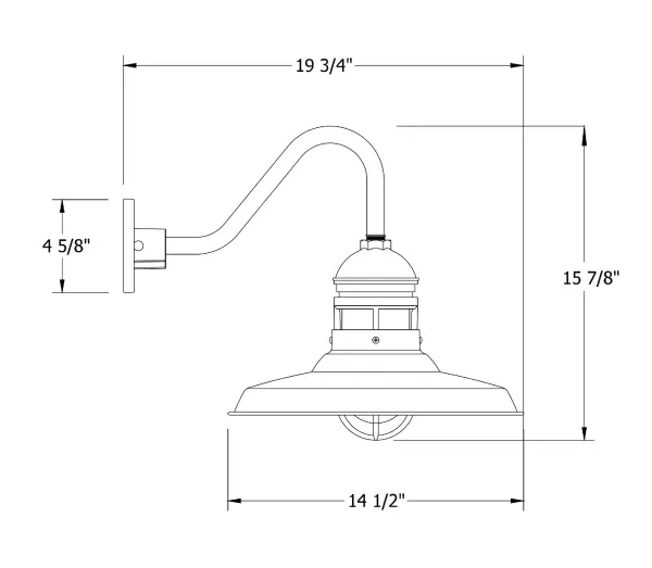 The Gooseneck Wall Light by Montclair Light Works - Image 2