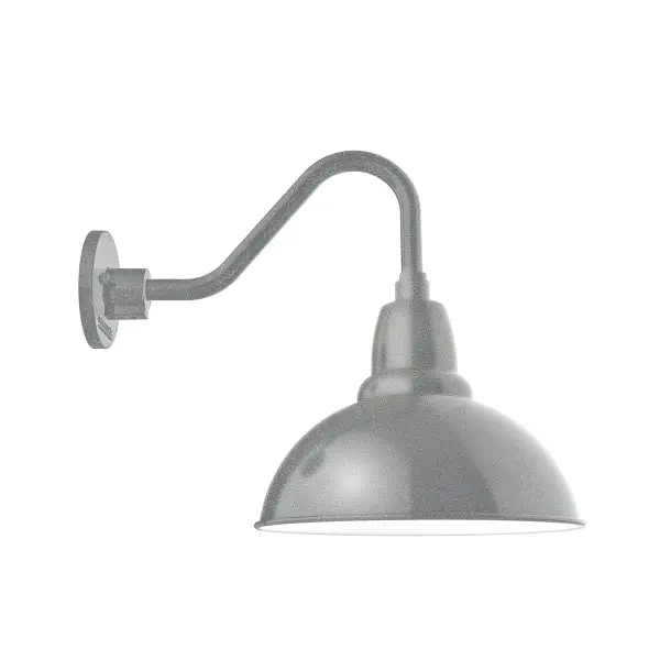 Our outdoor wall lights, inspired by 1920’s industrial lighting, in Gooseneck styles are great for use as sign or awning lights, garage or barn lights. This vintage look works well indoors also, our smallest sizes will illuminate a restaurant menu board, bookcase, or shelving unit. Our Cafe shades will help transform your outdoor living area into a warm and intimate gathering space.