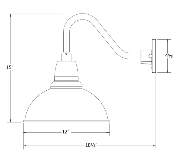 The Gooseneck Wall Light by Montclair Light Works - Image 2