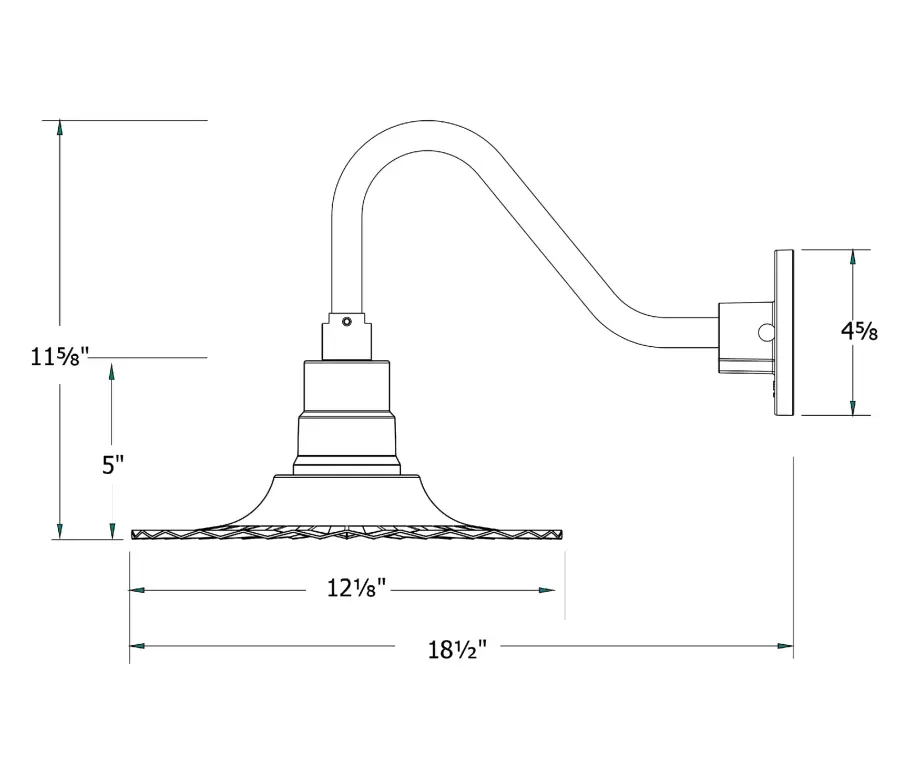 The Gooseneck Wall Light by Montclair Light Works - Image 2