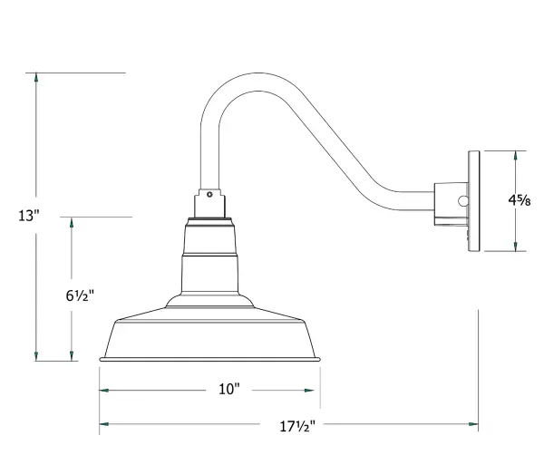 The Gooseneck Wall Light by Montclair Light Works - Image 2