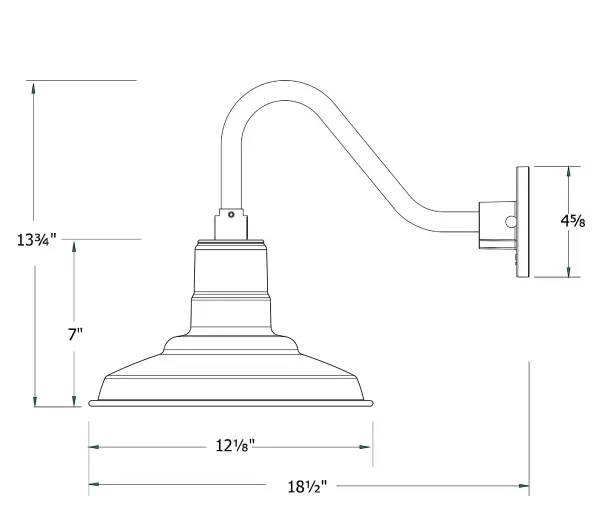The Gooseneck Wall Light by Montclair Light Works - Image 2