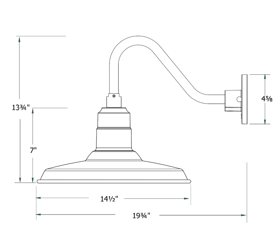 The Gooseneck Wall Light by Montclair Light Works - Image 2