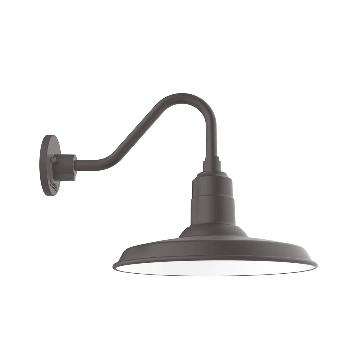 Warehouse 14" LED Gooseneck Wall Light in Bronze Matte